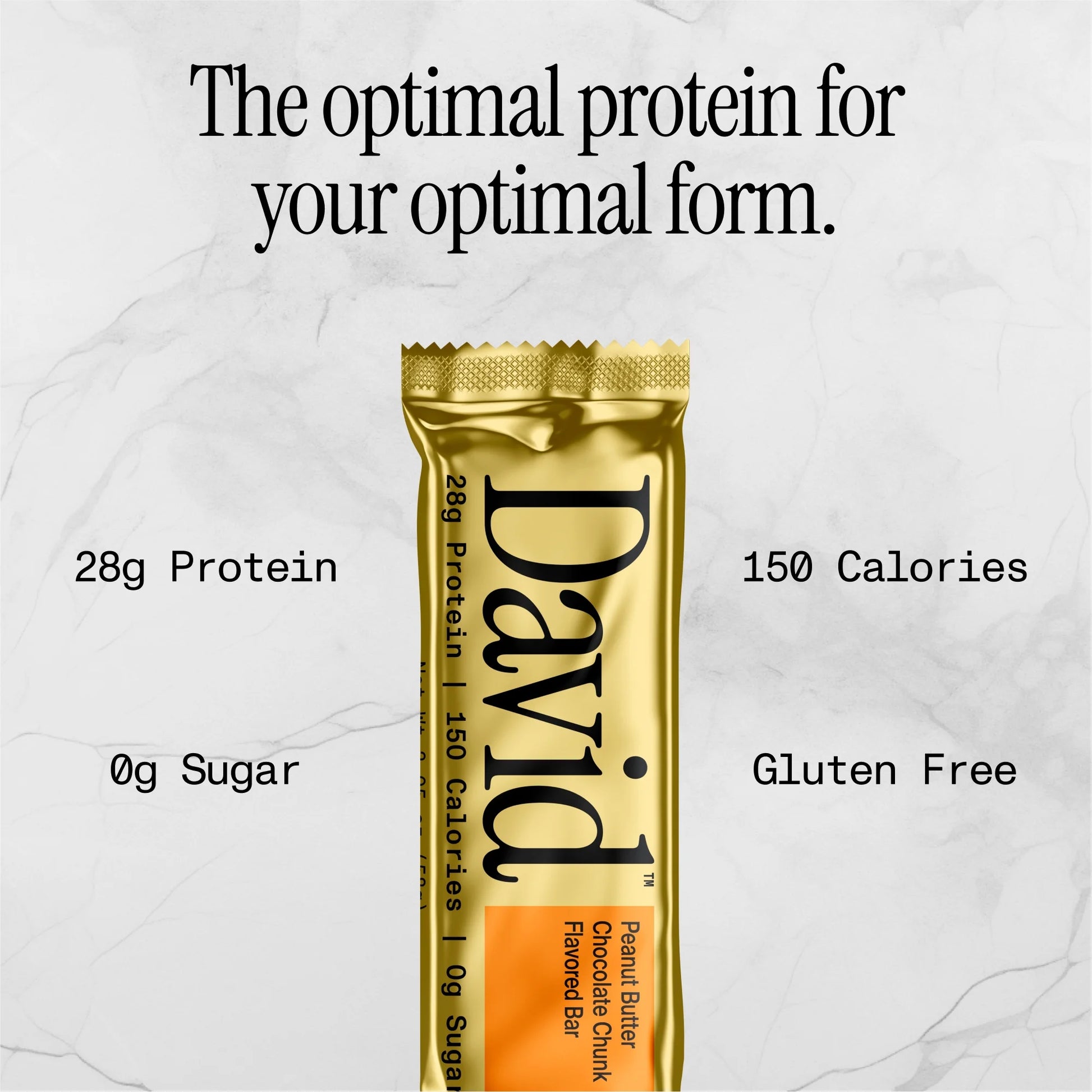 David High Protein Bars, Peanut Butter Chocolate Chunk - 28G Protein - 1 Carton, 12CT
