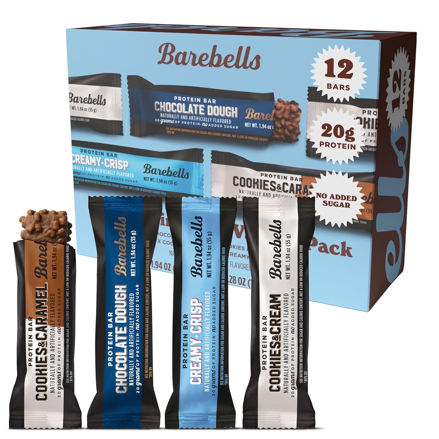 Barebells - Protein Bars - People's Choice Variety Pack – 20G Protein - 12CT