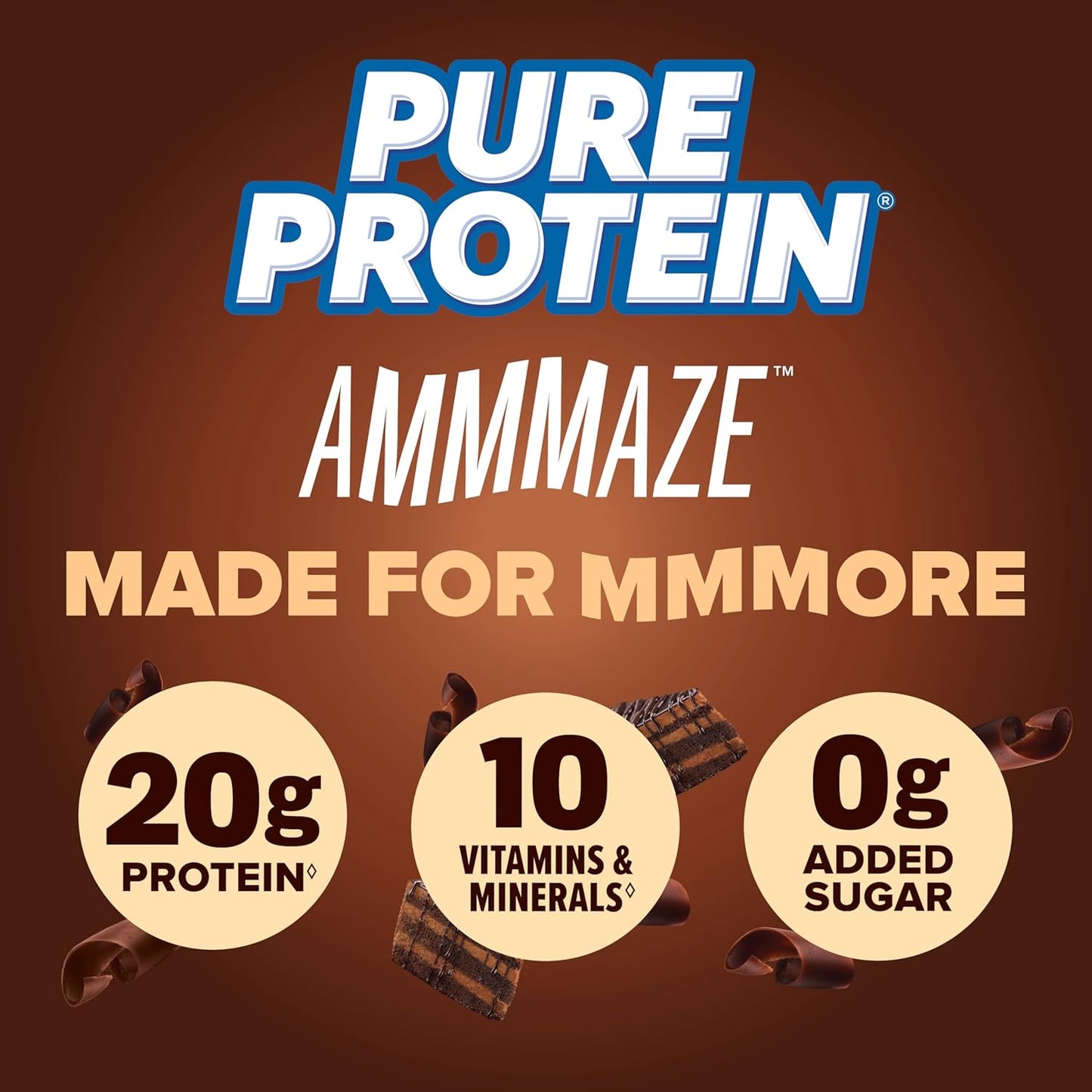 Pure Protein - AMMMAZE - Blackout Cake  – 20G Protein - 12CT