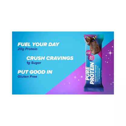 Pure Protein - Galactic Brownie- 20G Protein - 12CT