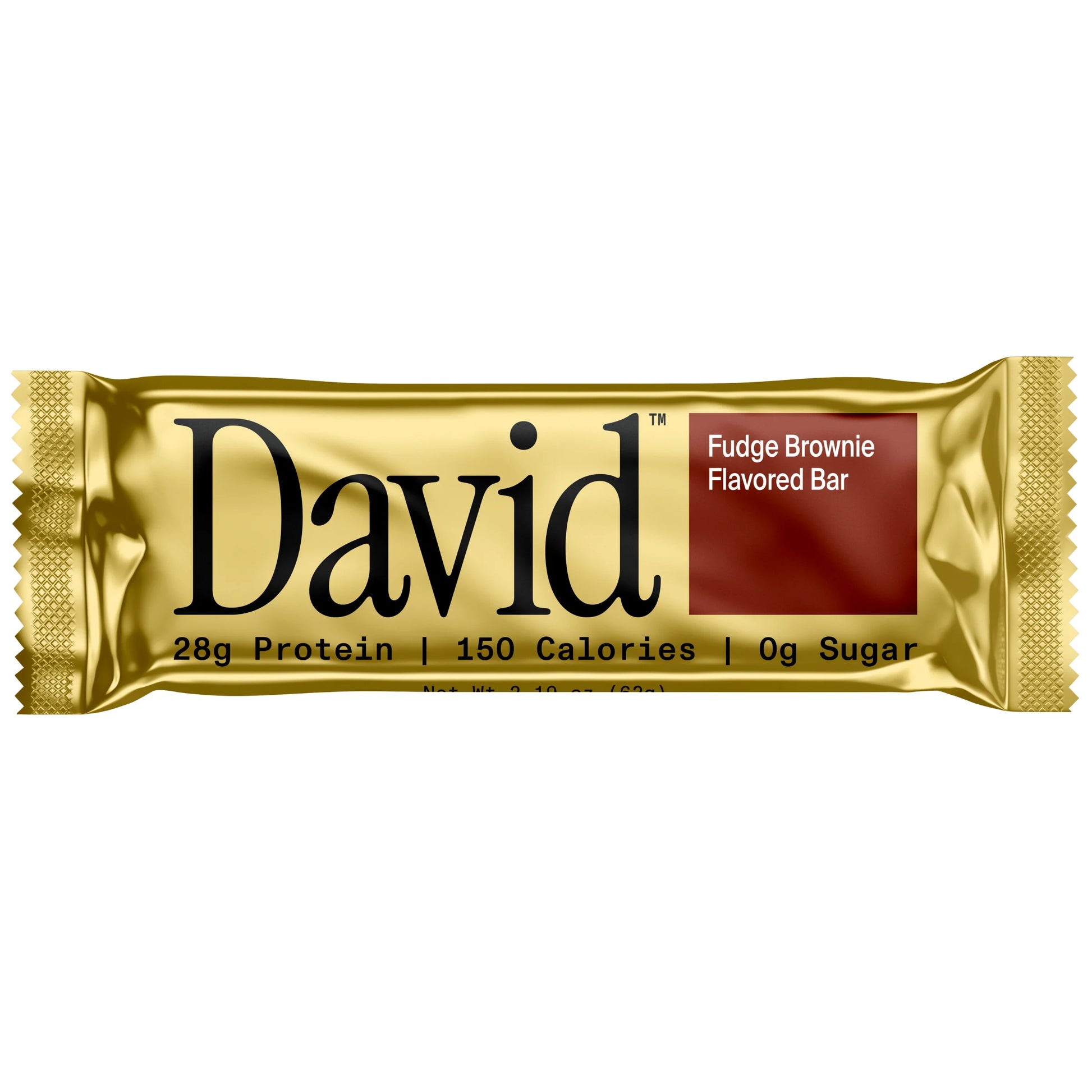 David High Protein Bars, Fudge Brownie - 28G Protein - 1 Carton, 12CT
