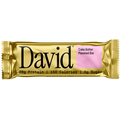 David High Protein Bars, Cake Batter - 28G Protein - 1 Carton, 12CT