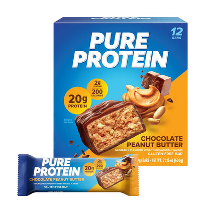 Pure Protein - Chocolate Peanut Butter - 20G Protein - 12CT