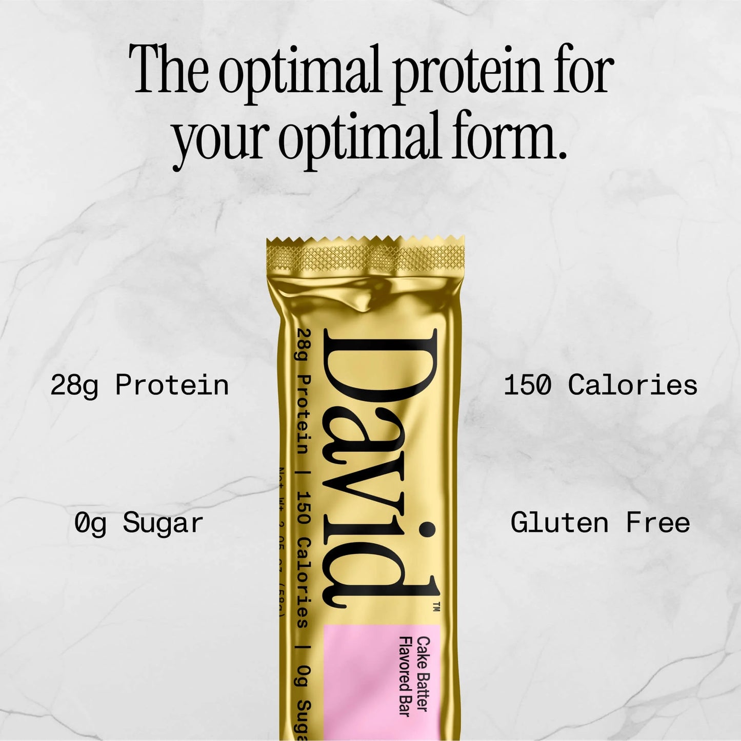 David High Protein Bars, Cake Batter - 28G Protein - 1 Carton, 12CT