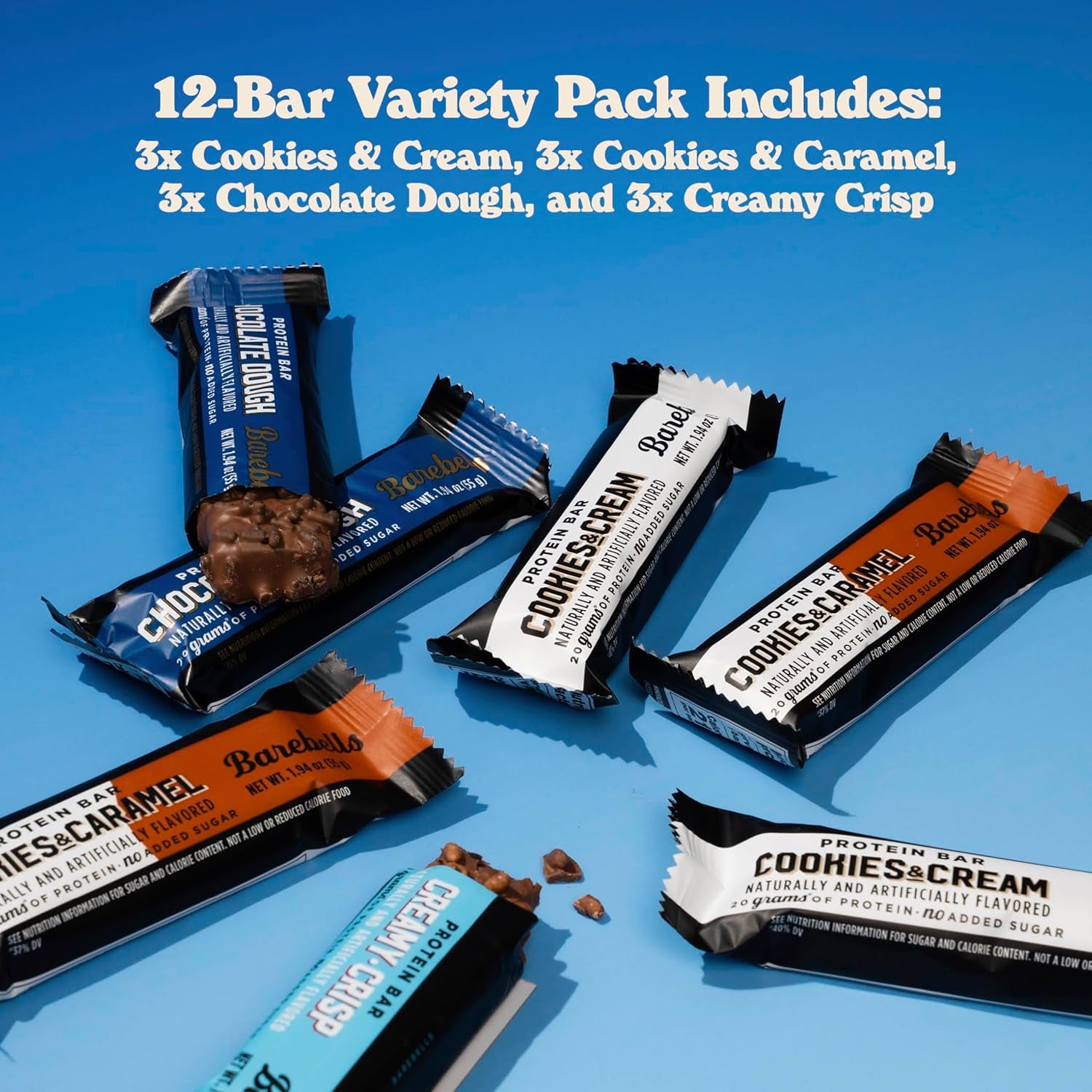Barebells - Protein Bars - People's Choice Variety Pack – 20G Protein - 12CT