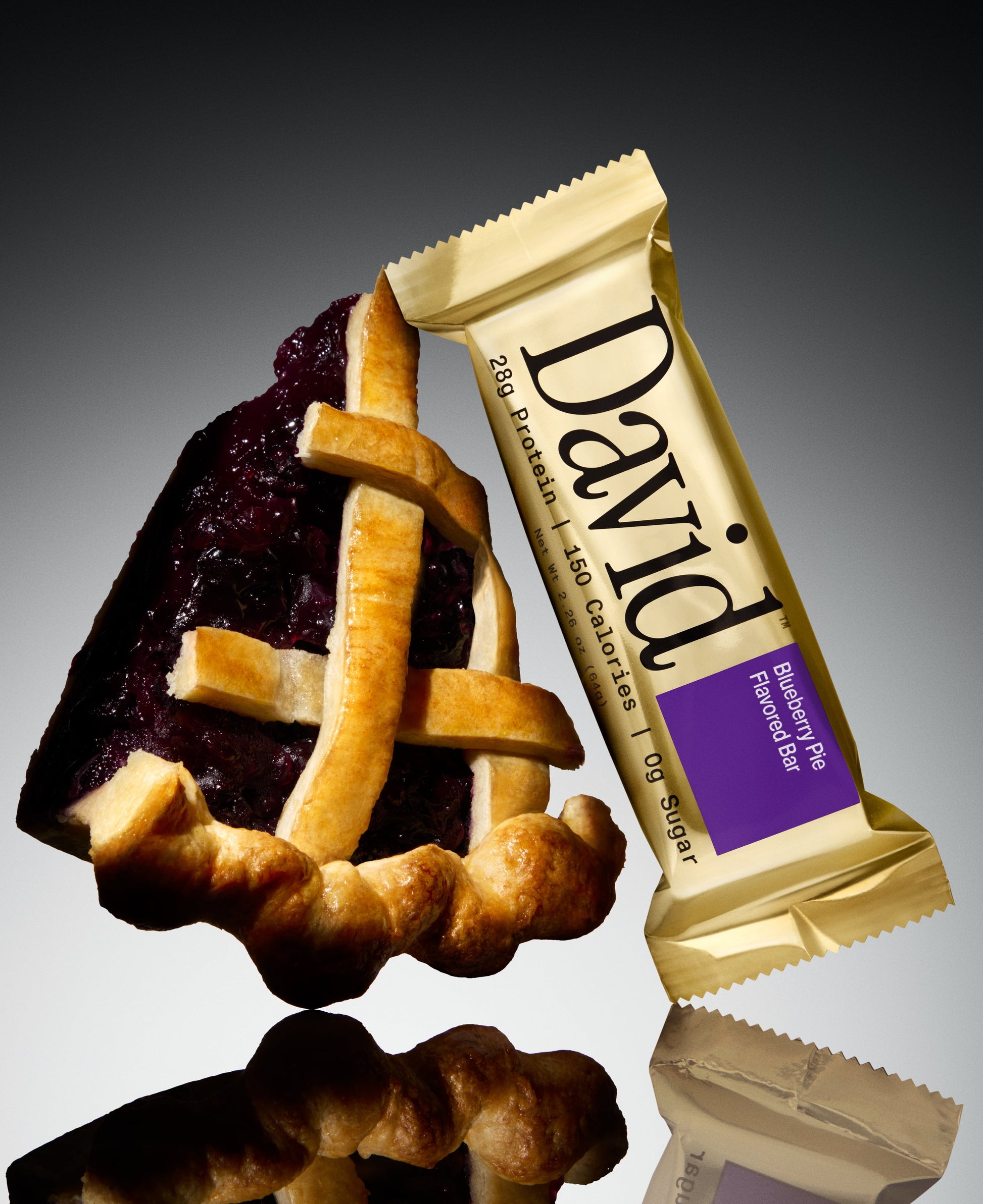 David High Protein Bars, Blueberry Pie - 28G Protein - 1 Carton, 12CT