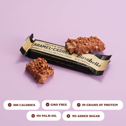 Barebells - Protein Bars - Caramel Cashew - 20G Protein - 12CT