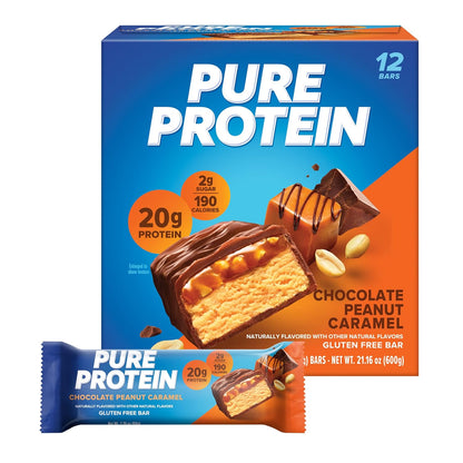 Pure Protein - Chocolate Peanut Caramel - 20G Protein - 12CT