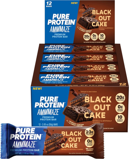 Pure Protein - AMMMAZE - Blackout Cake  – 20G Protein - 12CT