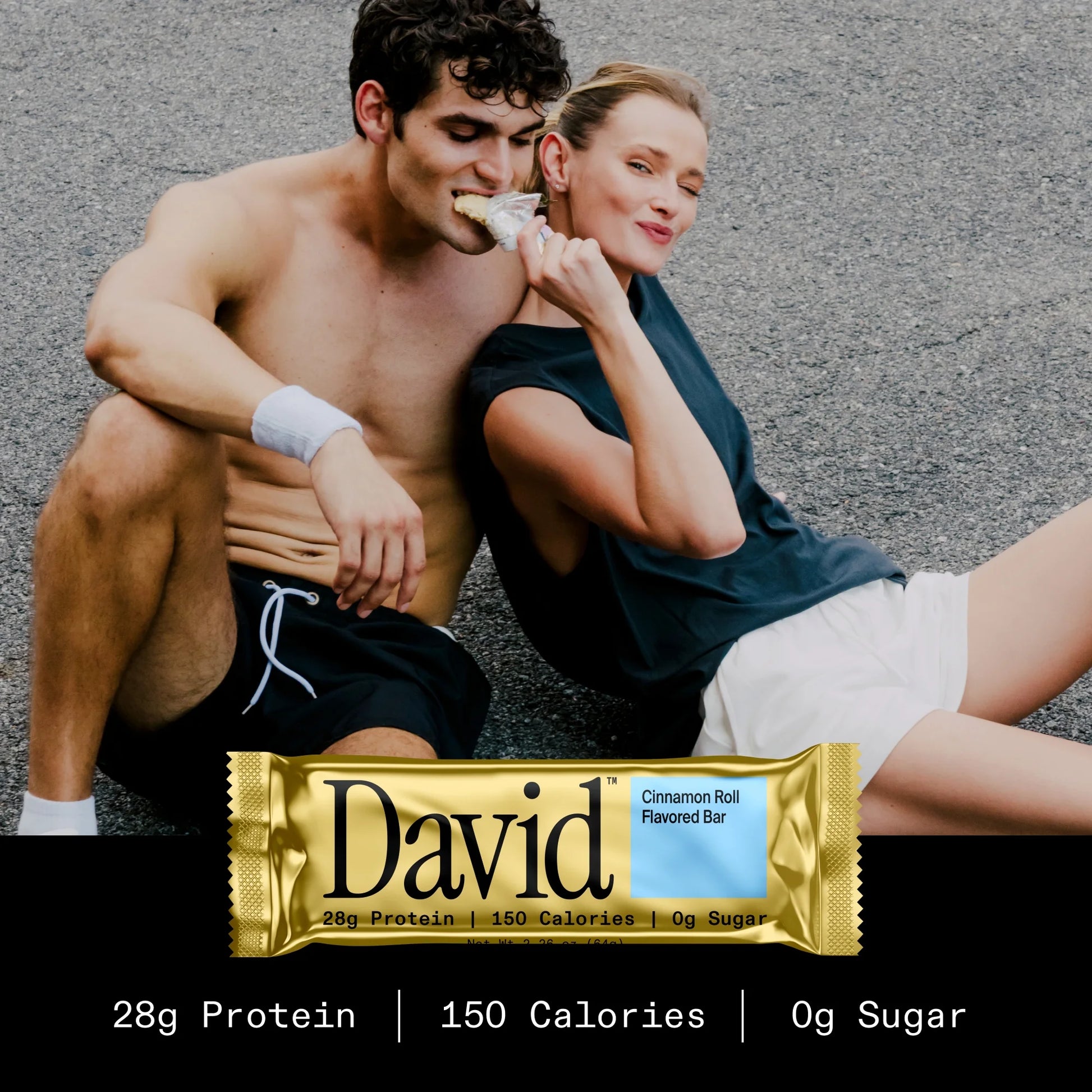 David High Protein Bars, Cinnamon Roll - 28G Protein - 1 Carton, 12CT