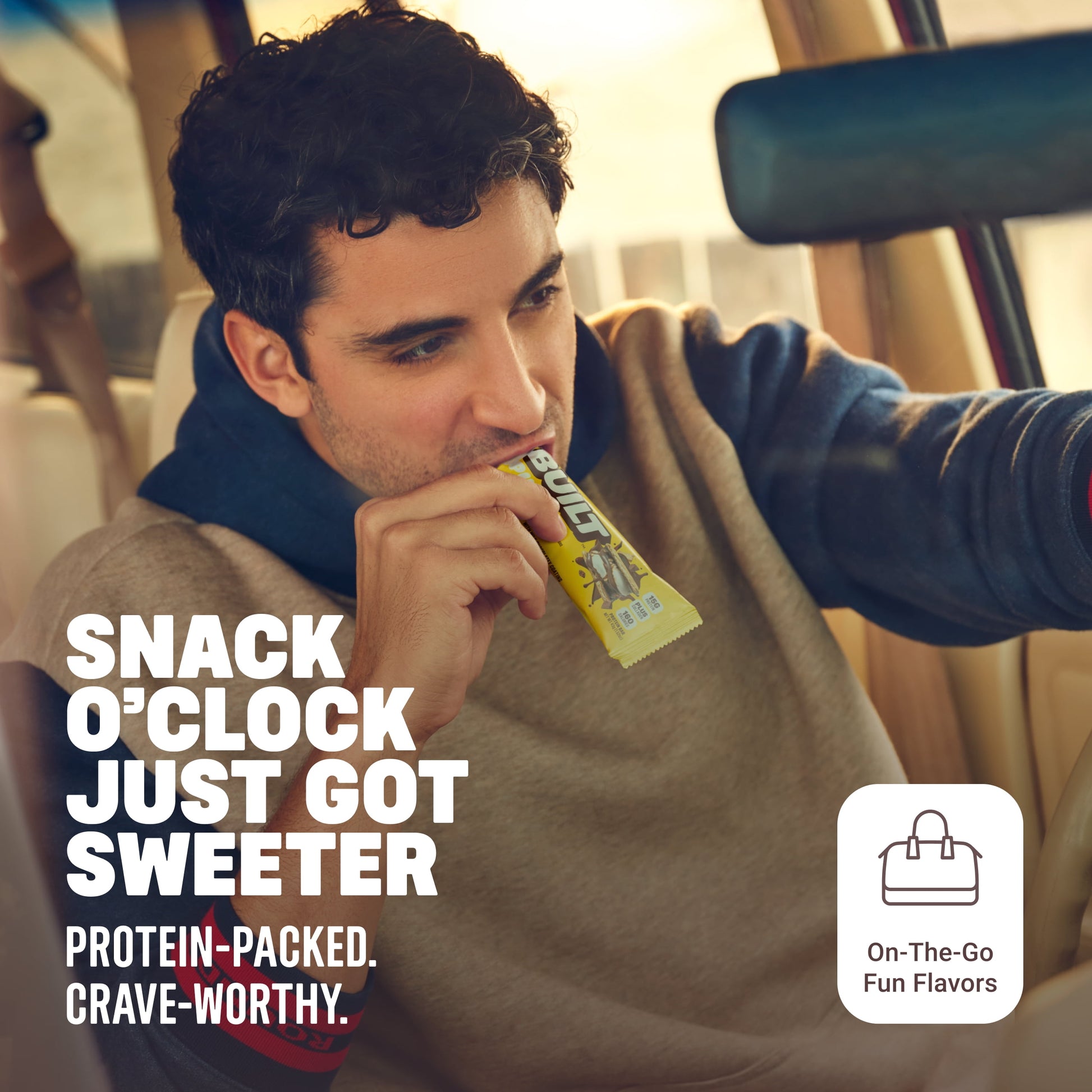 BUILT Puff Protein Bars - S'Mores Chunk Puff - 15G Protein - Collagen - 12CT