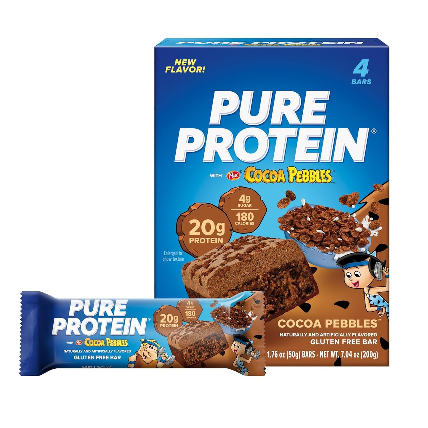 Pure Protein - Cocoa PEBBLES™ Protein Bars – 20G Protein - 4CT