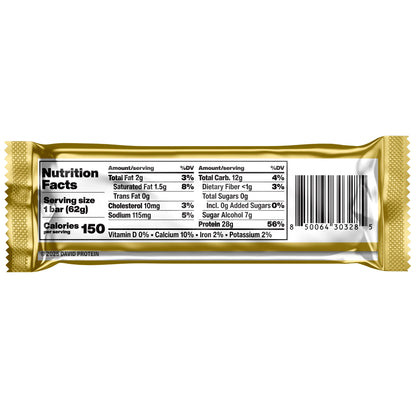 David High Protein Bars, Cinnamon Roll - 28G Protein - 1 Carton, 12CT