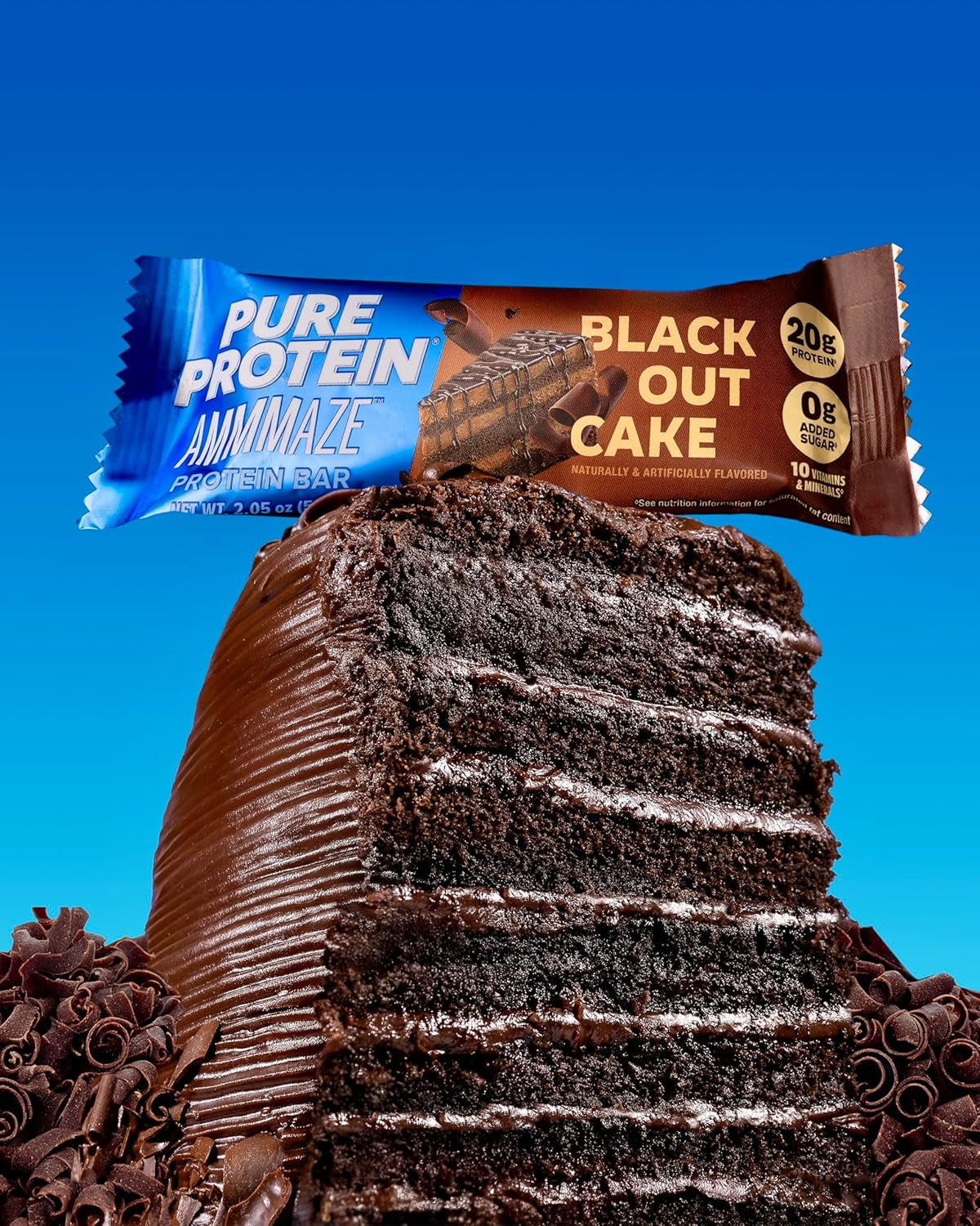 Pure Protein - AMMMAZE - Blackout Cake  – 20G Protein - 12CT
