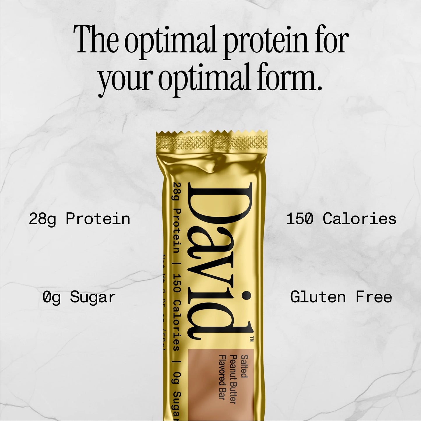 David High Protein Bars, Salted Peanut Butter - 28G Protein - 1 Carton, 12CT