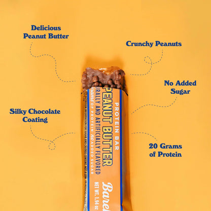 Barebells - Protein Bars - Peanut Butter - 20G Protein - 12CT