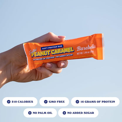 Barebells - Protein Bars - Salted Peanut Caramel - 16G Protein Treats - 12CT