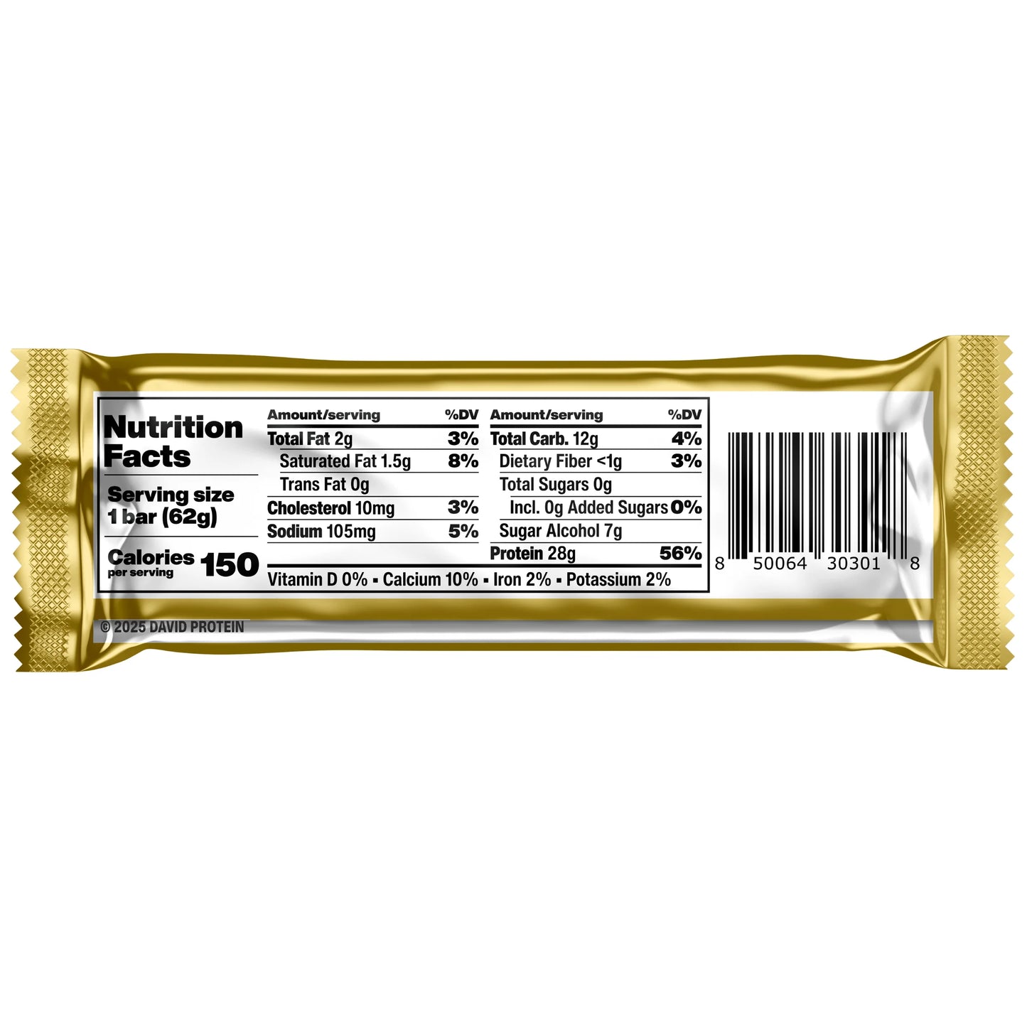 David High Protein Bars, Cake Batter - 28G Protein - 1 Carton, 12CT