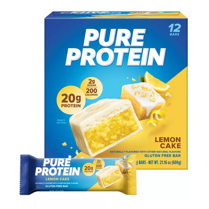 Pure Protein - Lemon Cake - 20G Protein - 12CT
