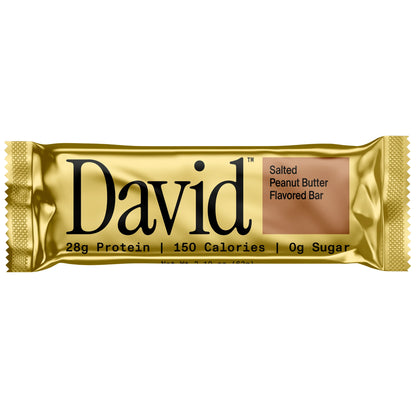 David High Protein Bars, Salted Peanut Butter - 28G Protein - 1 Carton, 12CT