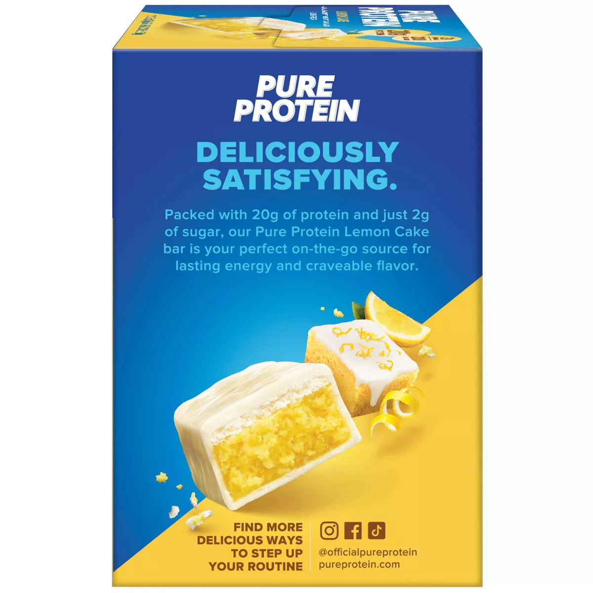 Pure Protein - Lemon Cake - 20G Protein - 12CT