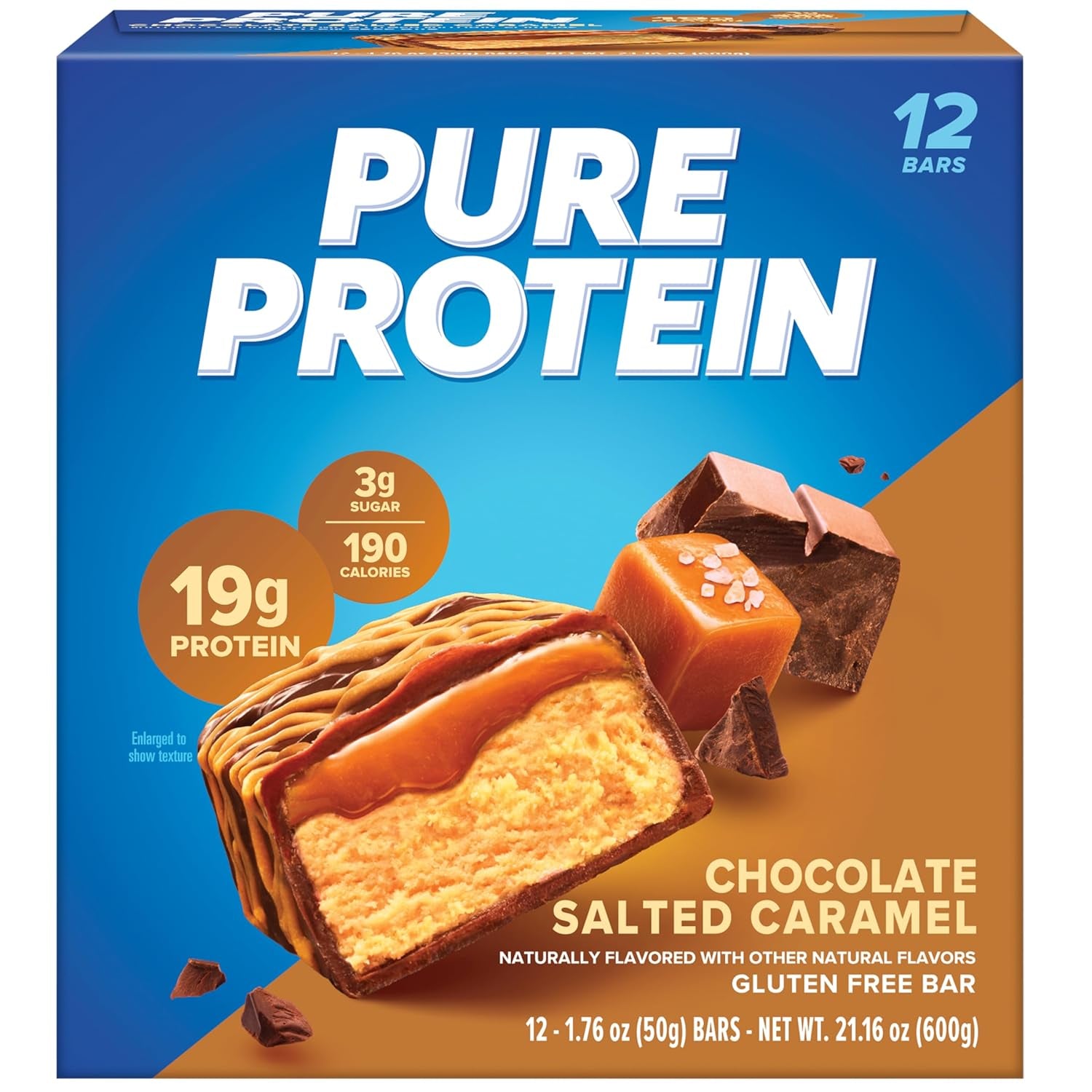 Pure Protein - Chocolate Salted Caramel - 19G Protein - 12CT