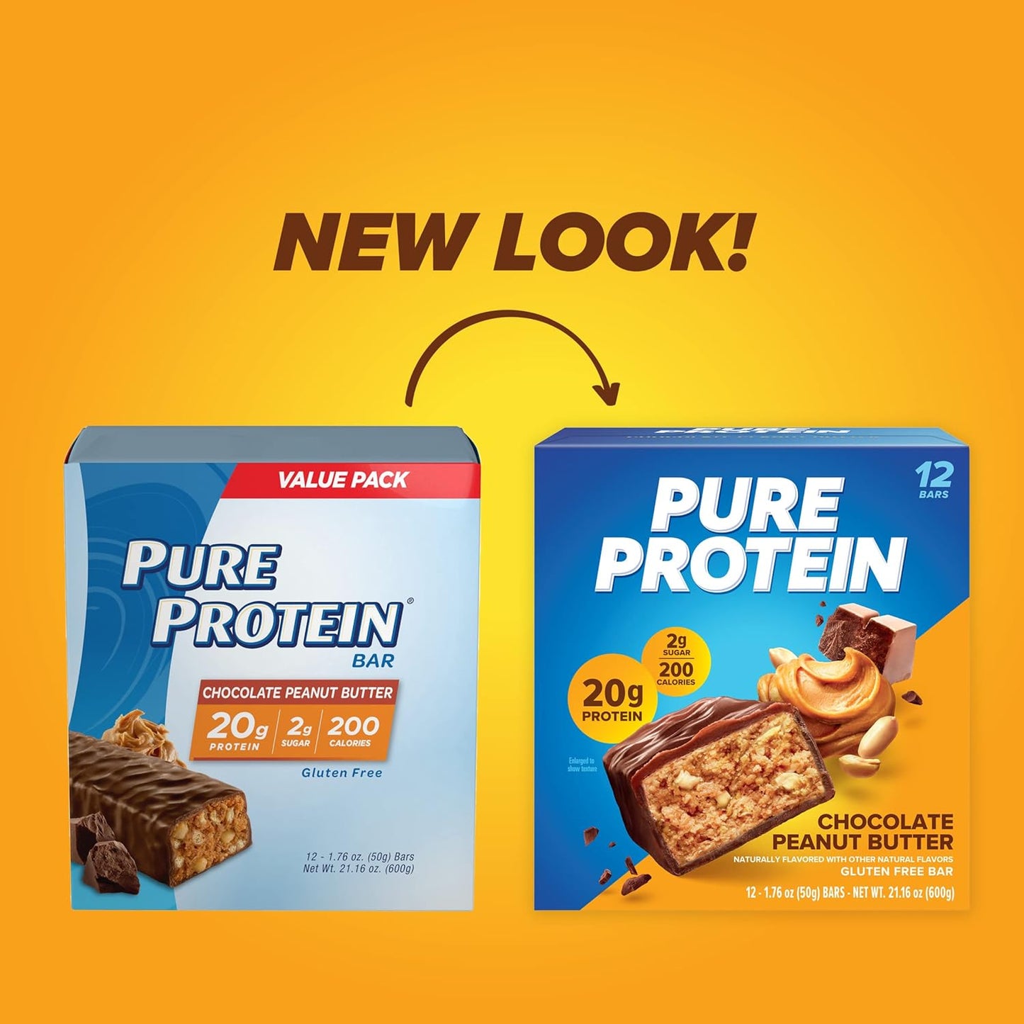 Pure Protein - Chocolate Peanut Butter - 20G Protein - 12CT