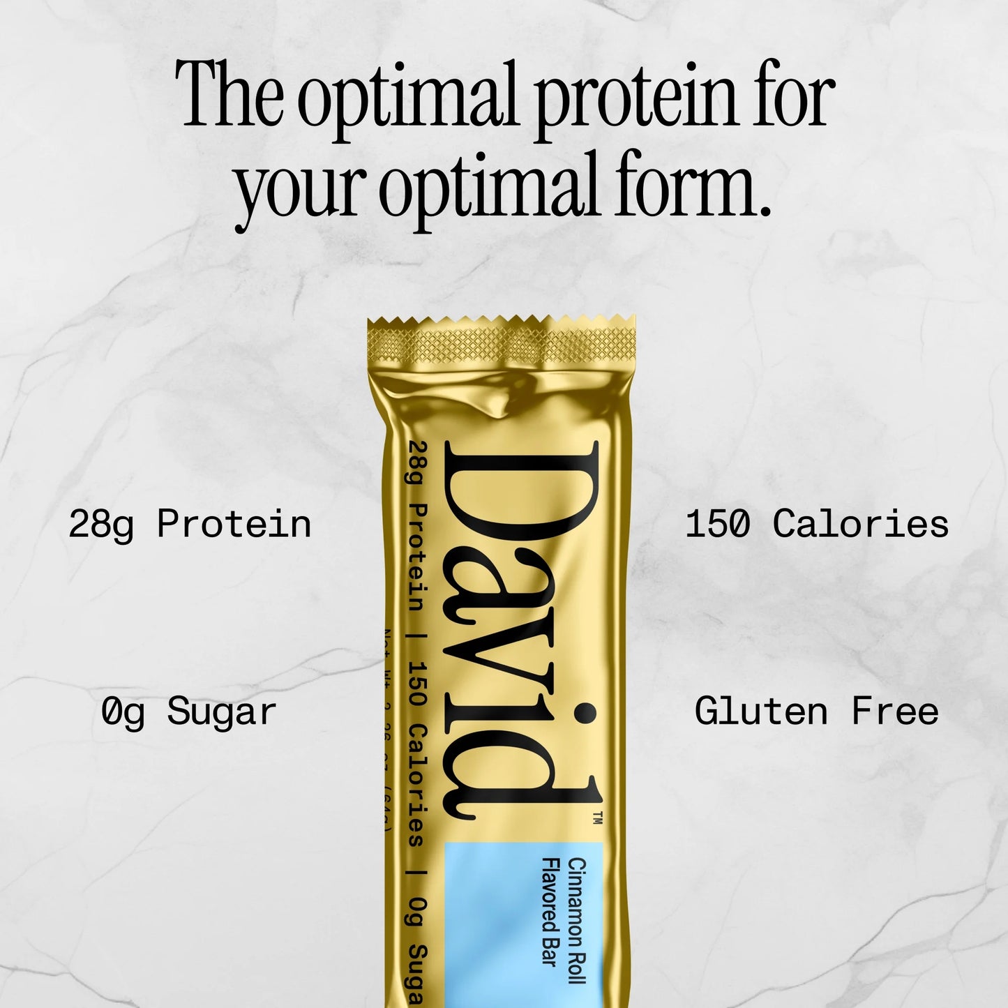 David High Protein Bars, Cinnamon Roll - 28G Protein - 1 Carton, 12CT