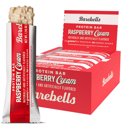 Barebells - Protein Bars - Raspberry Cream - 20G Protein - 12CT