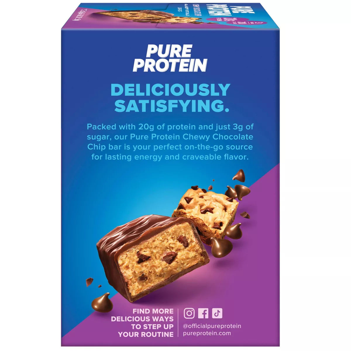 Pure Protein - Chewy Chocolate Chip - 20G Protein - 12CT