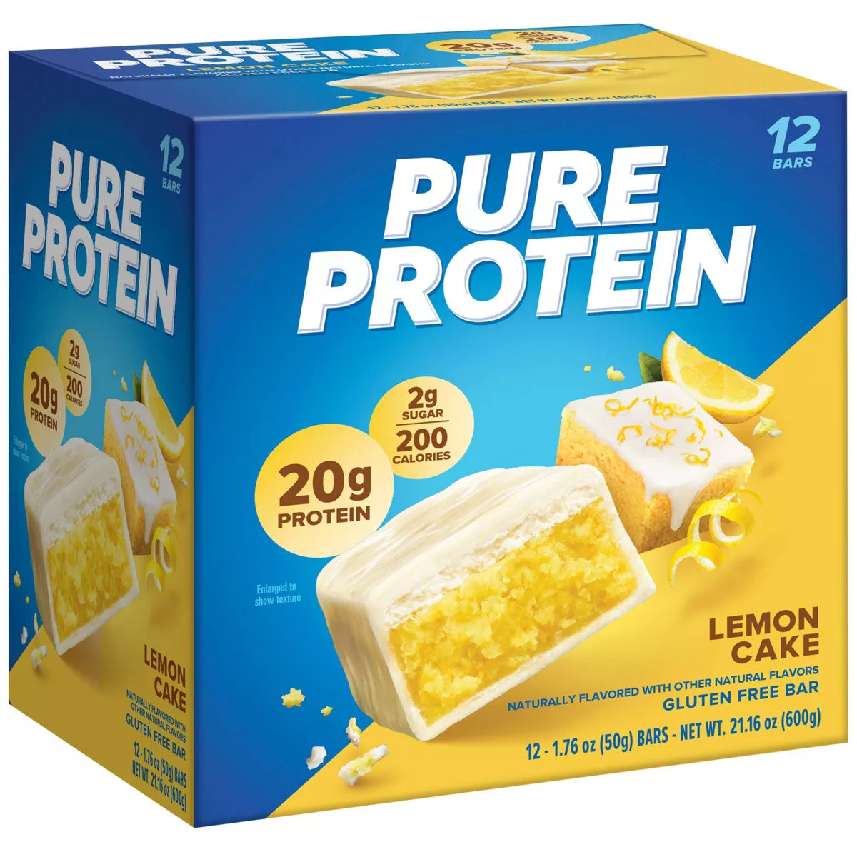Pure Protein - Lemon Cake - 20G Protein - 12CT