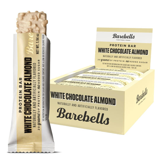 Barebells - Protein Bars - White Chocolate Almond - 20G Protein Treats - 12CT