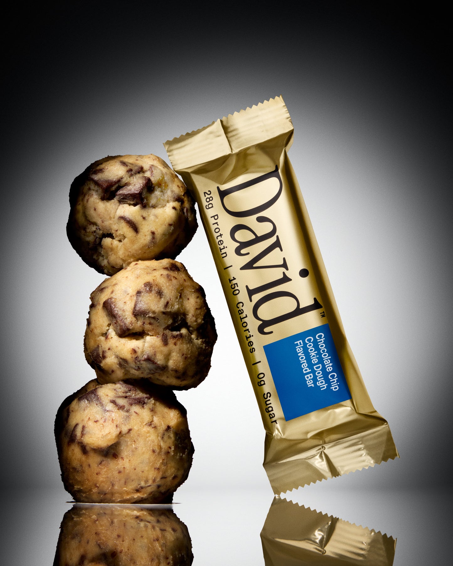 David High Protein Bars, Chocolate Chip Cookie Dough - 28G Protein - 1 Carton, 12CT