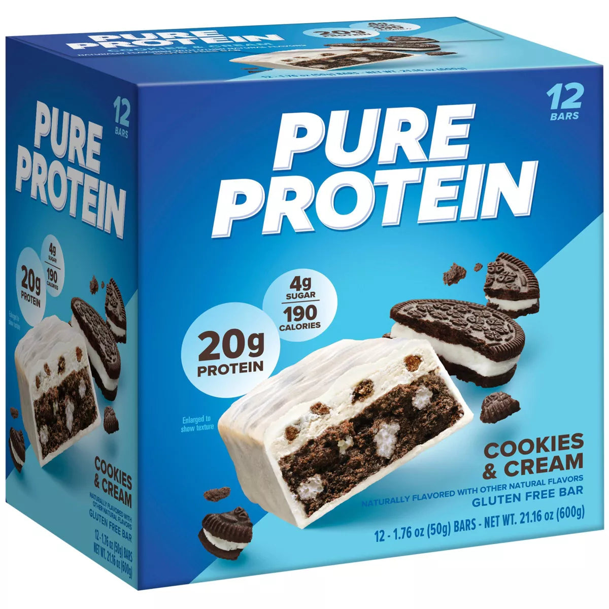 Pure Protein - Cookies & Cream - 20G Protein - 12CT