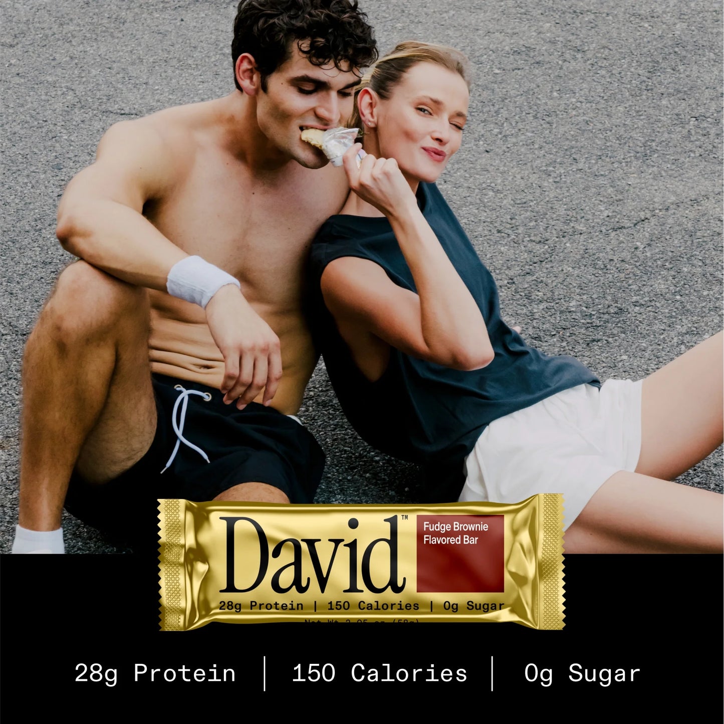 David High Protein Bars, Fudge Brownie - 28G Protein - 1 Carton, 12CT
