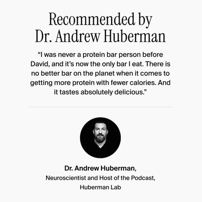 David High Protein Bars, Fudge Brownie - 28G Protein - 1 Carton, 12CT