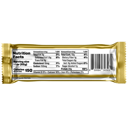 David High Protein Bars, Fudge Brownie - 28G Protein - 1 Carton, 12CT