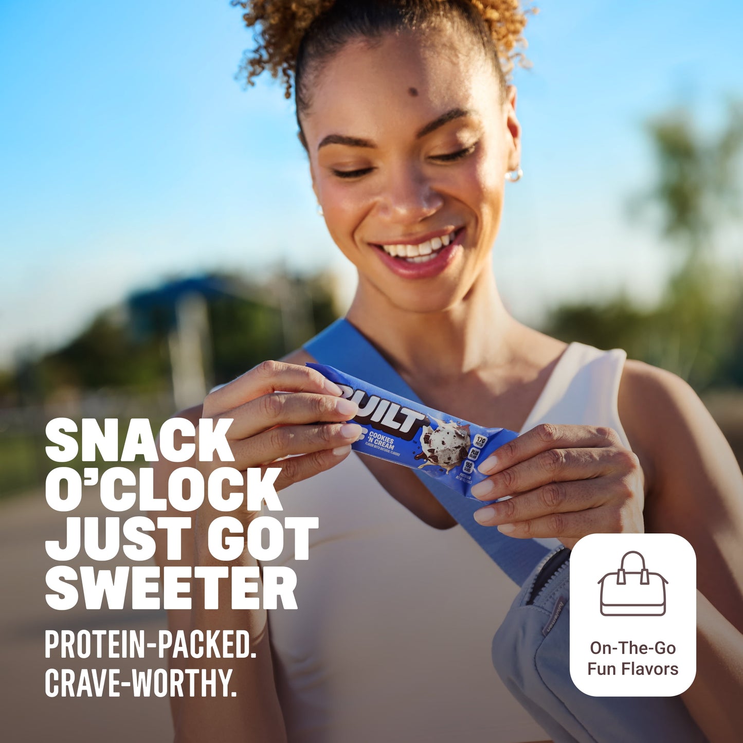 BUILT Puff Protein Bars - Cookies 'N Cream - 17G Protein - Collagen - 12CT